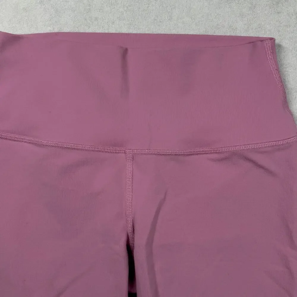 Alo Yoga Airbrush High-Waist Biker Shorts Women’s Small Pink 7” Yoga